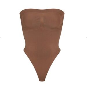 NEW SEAMLESS SCULPT STRAPLESS THONG BODYSUIT IN JASPER SIXE XXS